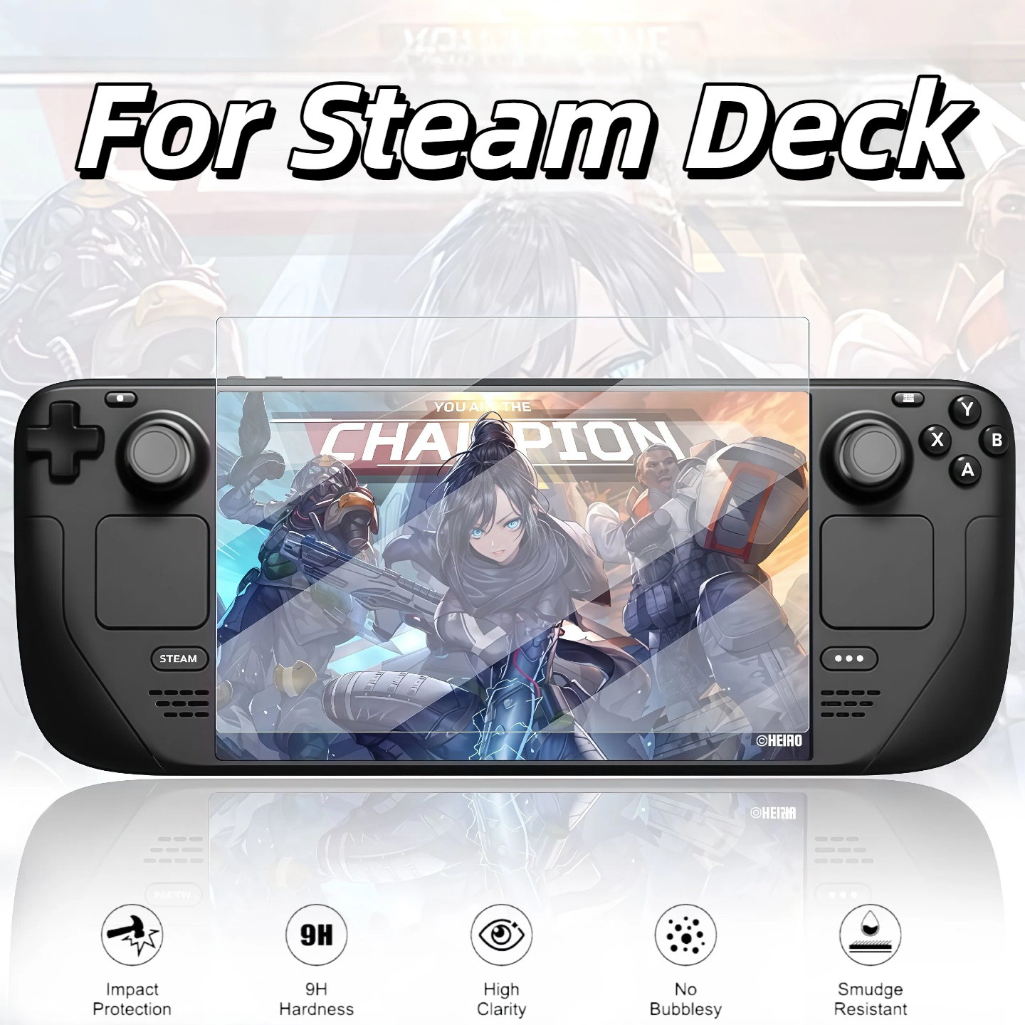 Console Gaming Steam - HD Tempered Glass Screen Protector for