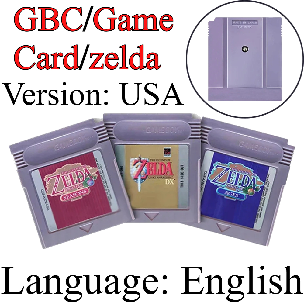 Gaming Console Zelda - GBC Game Card The Legend of