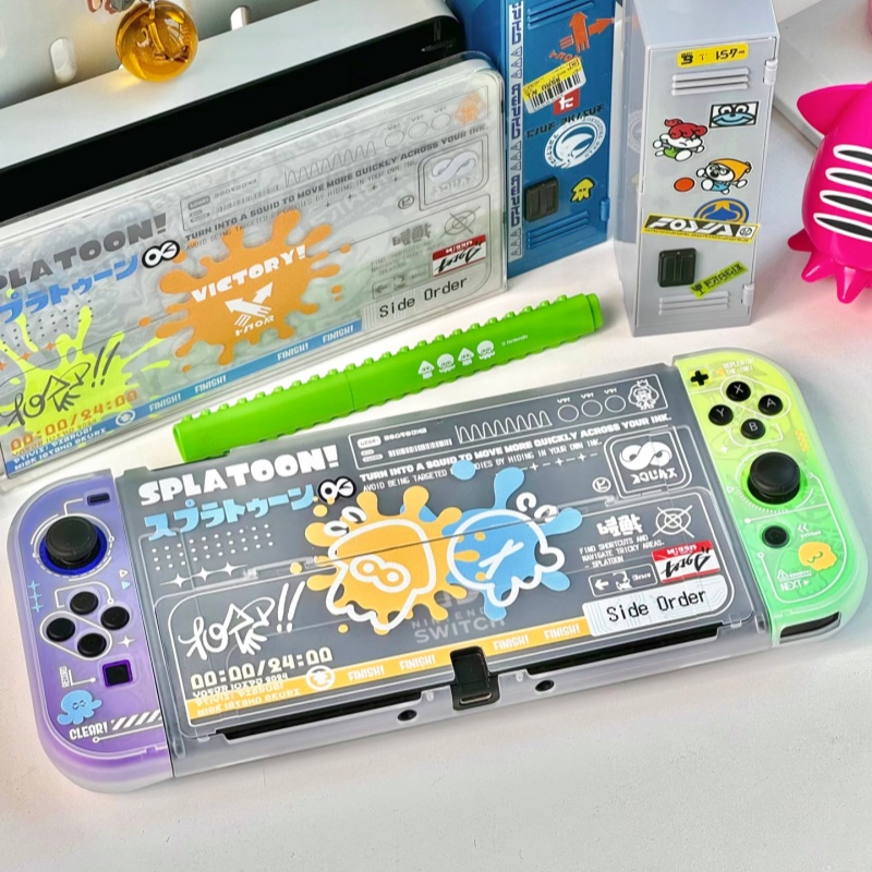 Gaming Console Cartoon - Splatoon 3 Switch 2 Gen Split