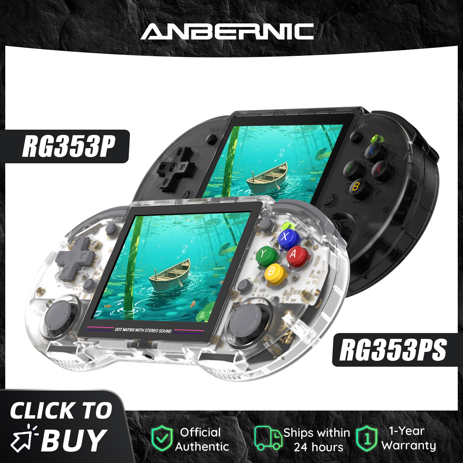 Gaming Console Bluetooth - Anbernic RG353P RG353PS 64 Bit Retro