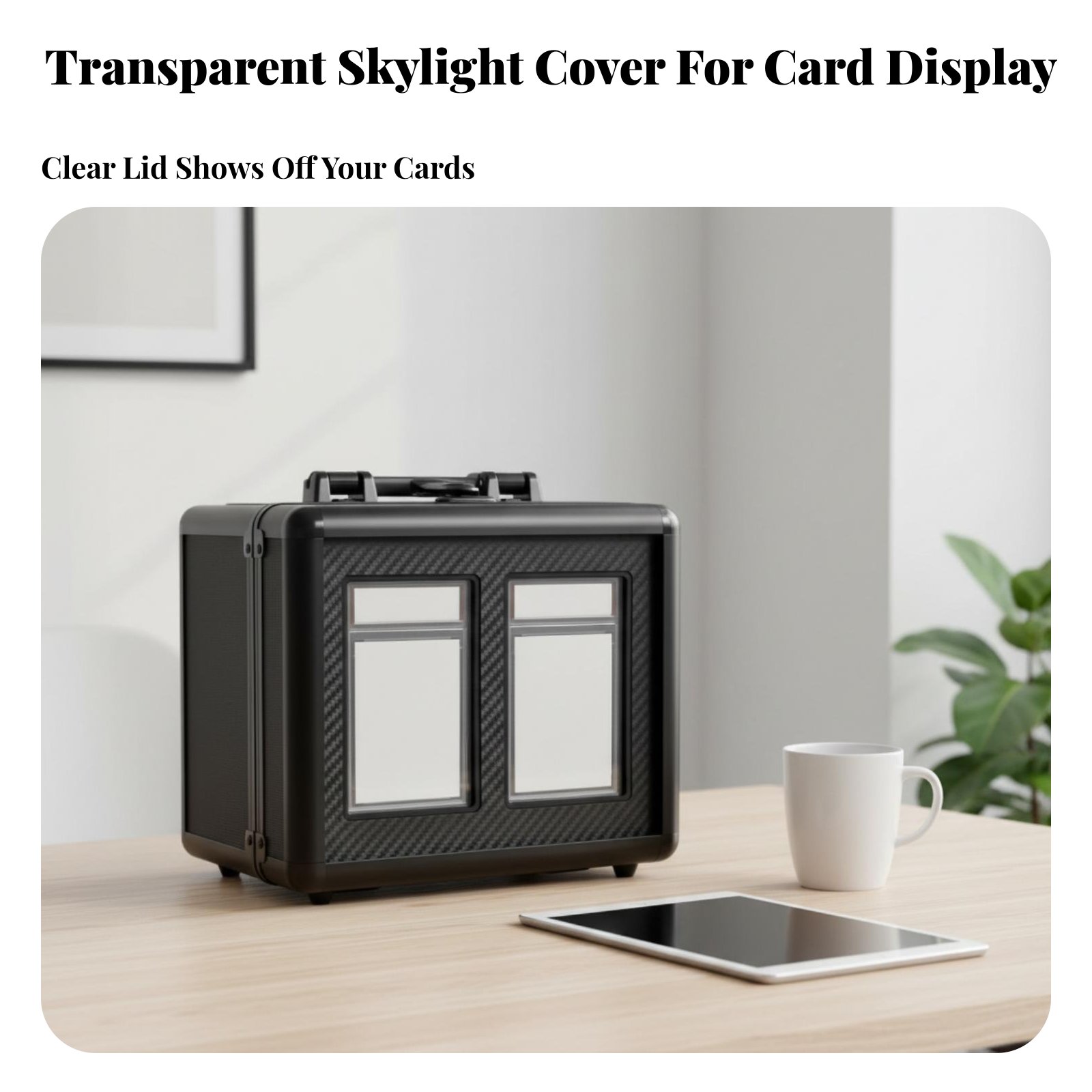 Gaming Console Case - PSA Card Display Box Portable with