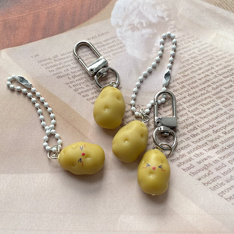 Gaming Console Keychain - Creative Cute 3D Happy Potato Keychains