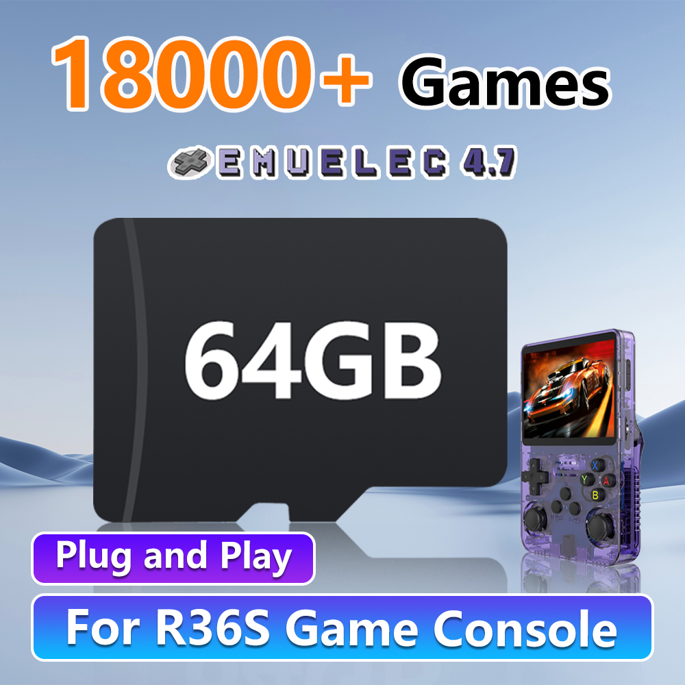 64GB Game Card for R36S Retro  - Gaming Console Psp บทวิจารณ์และราคา