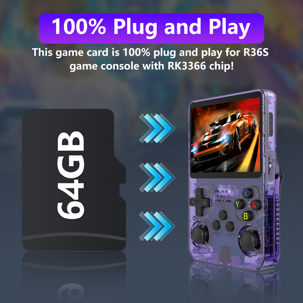 64GB Game Card for R36S Retro  - Gaming Console Psp บทวิจารณ์และราคา