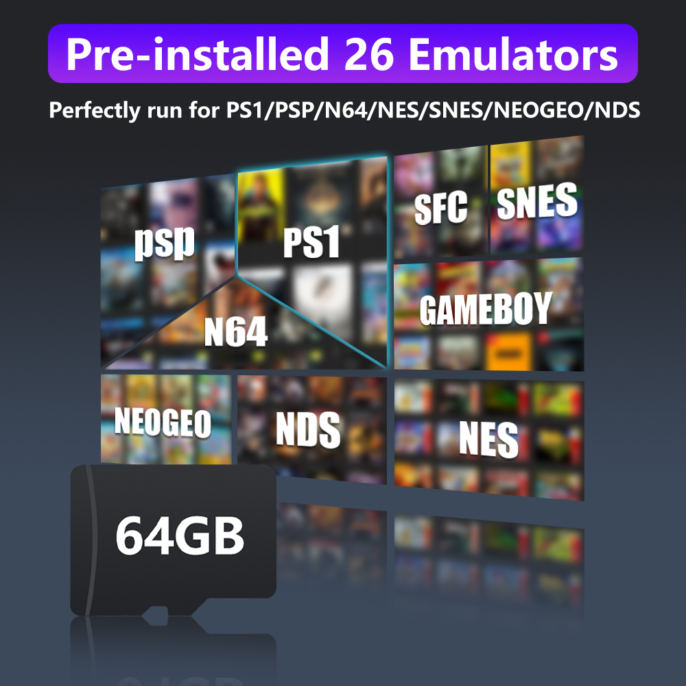 64GB Game Card for R36S Retro  - Gaming Console Psp บทวิจารณ์และราคา