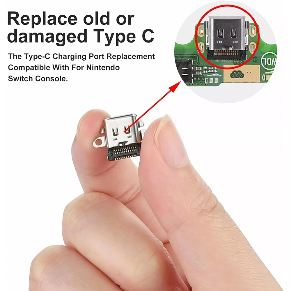 Replacement Type C Port Chargi - Gaming Console Nintendo Switch บทวิจารณ์และราคา