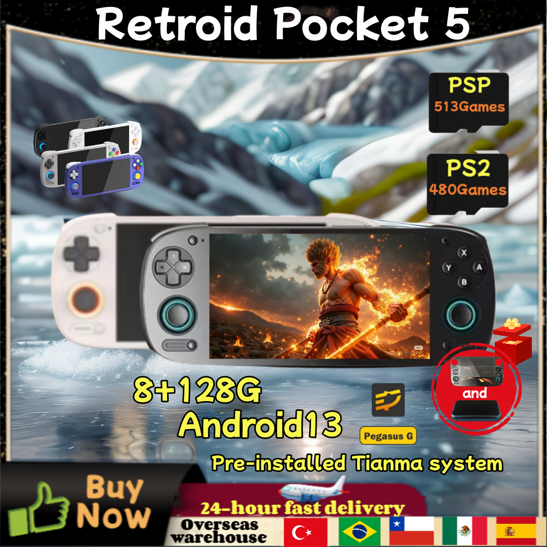Retroid Pocket 5 RP5 Retro Han - Gaming Console Bluetooth บทวิจารณ์และราคา