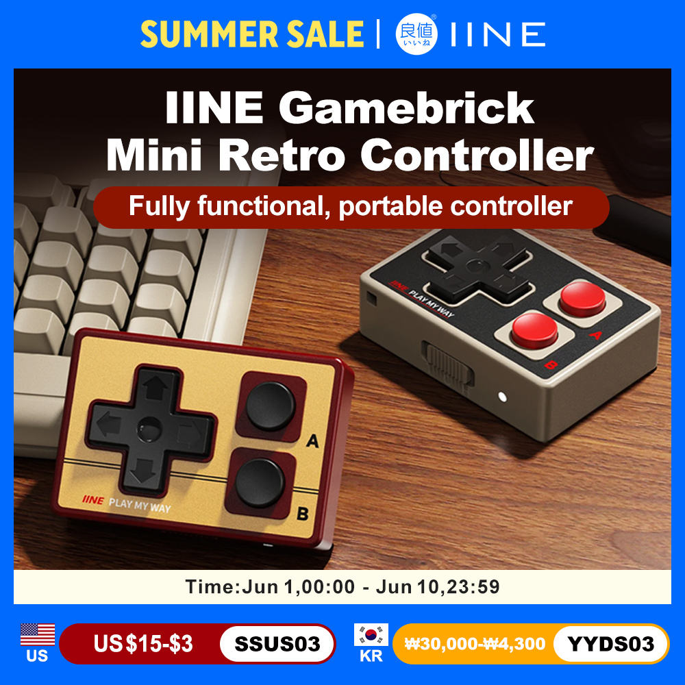 IINE Mini Controller for iOS A - Gaming Console Bluetooth บทวิจารณ์และราคา