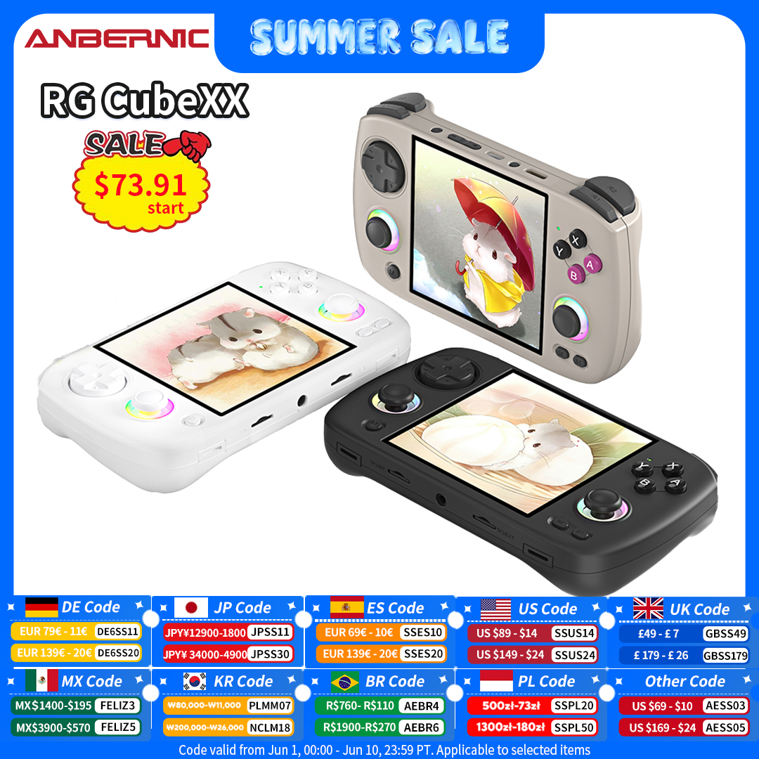 Anbernic RG CubeXX Retro Handh - Gaming Console Bluetooth บทวิจารณ์และราคา