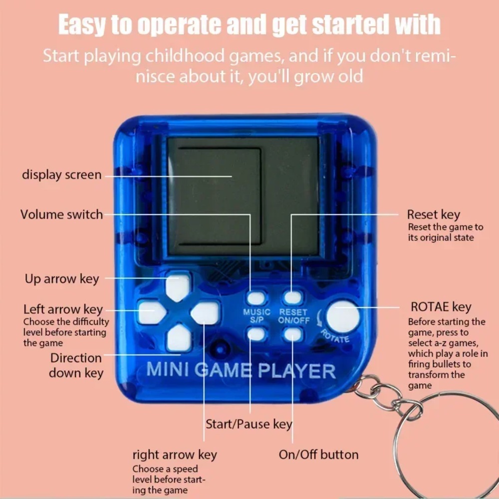 Portable Mini Pocket Classic G - Gaming Console Keychain บทวิจารณ์และราคา