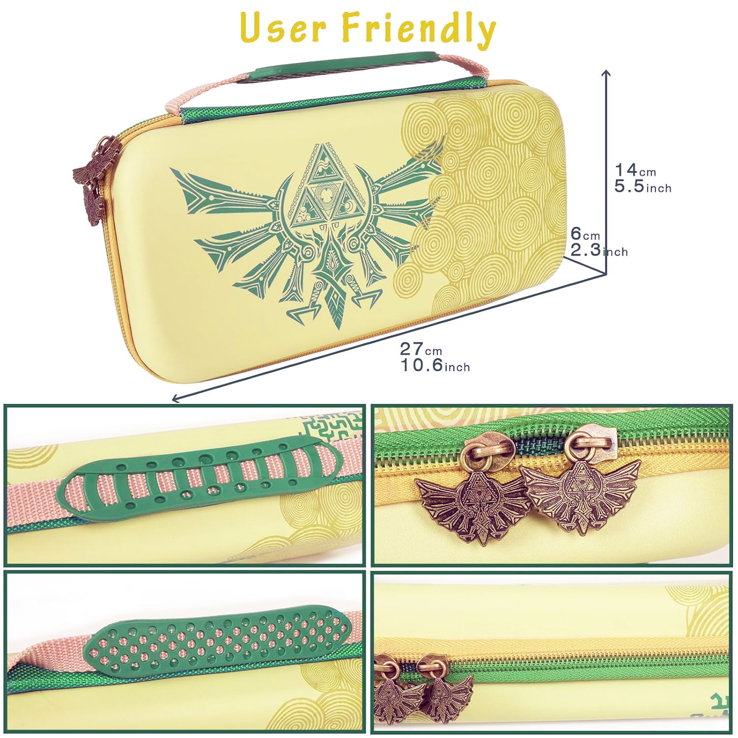 Carrying Case for Switch OLED, - Gaming Console Zelda บทวิจารณ์และราคา