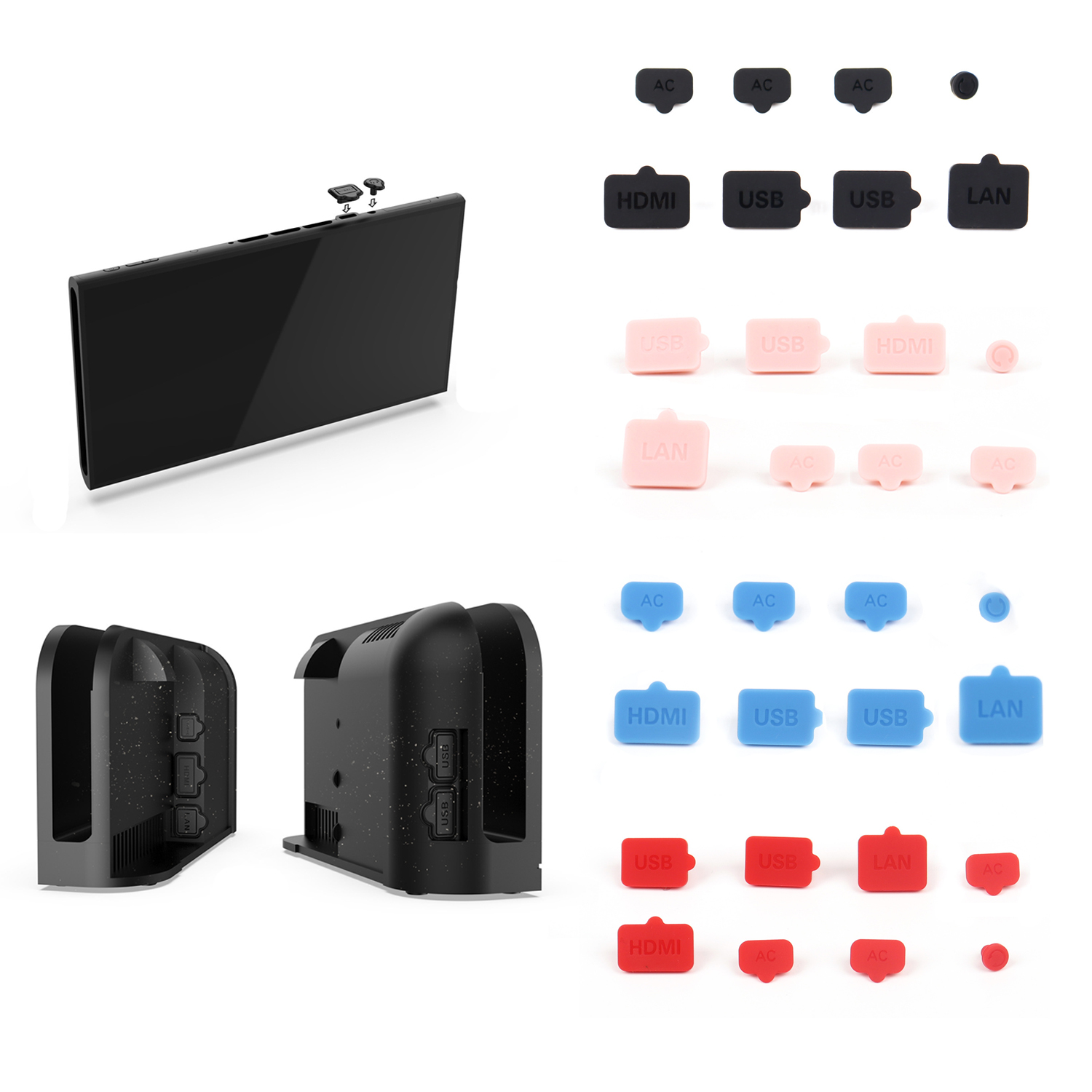 Anti-Dust Plug Silicone USB HD - Gaming Console Nintendo Switch บทวิจารณ์และราคา