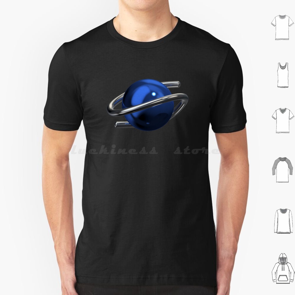 Saturn 3d Chrome T Shirt Men W - Gaming Console Generations บทวิจารณ์และราคา