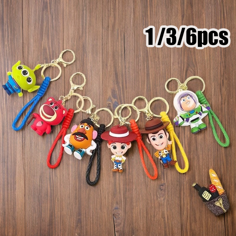 1/3/6pcs Cute Cartoon Buzz Lot - Gaming Console Keychain บทวิจารณ์และราคา