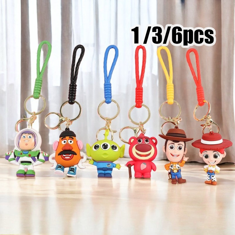 1/3/6pcs Cute Cartoon Buzz Lot - Gaming Console Keychain บทวิจารณ์และราคา