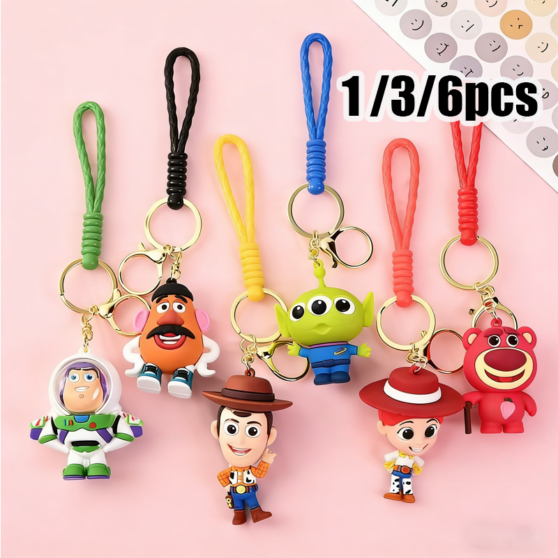 1/3/6pcs Cute Cartoon Buzz Lot - Gaming Console Keychain บทวิจารณ์และราคา