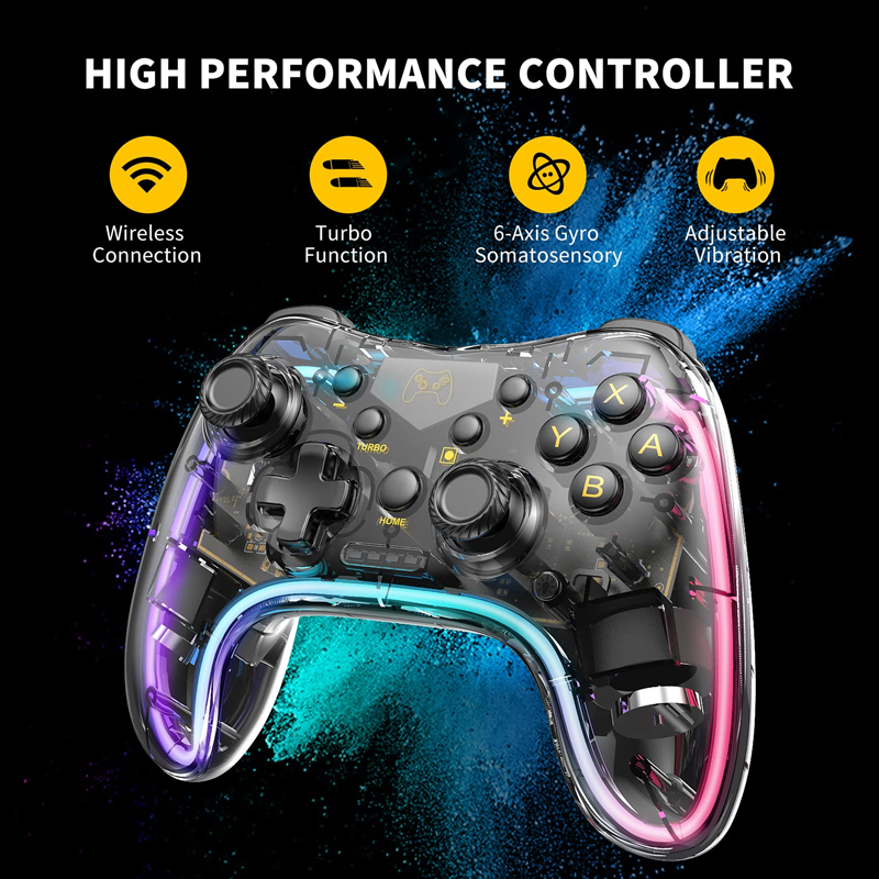 Wireless RGB Colorful console  - Gaming Console Bluetooth บทวิจารณ์และราคา