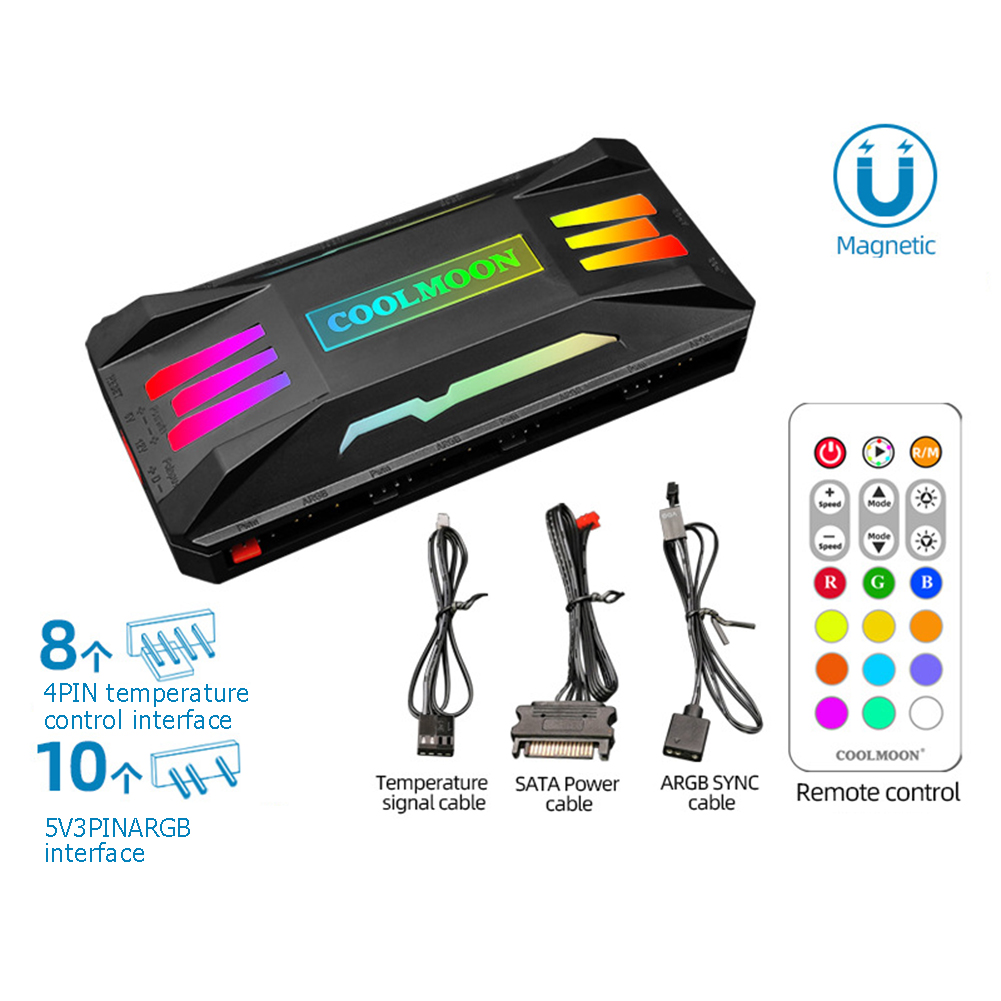 COOLMOON RGB Controller 4Pin P - Gaming Console Cartoon บทวิจารณ์และราคา