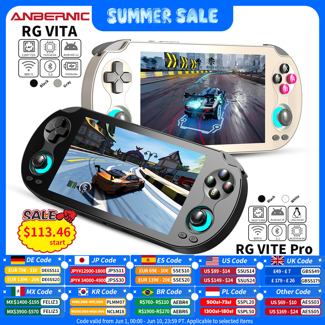 ANBERNIC RG VITA / RG VITA Pro - Gaming Console Bluetooth บทวิจารณ์และราคา