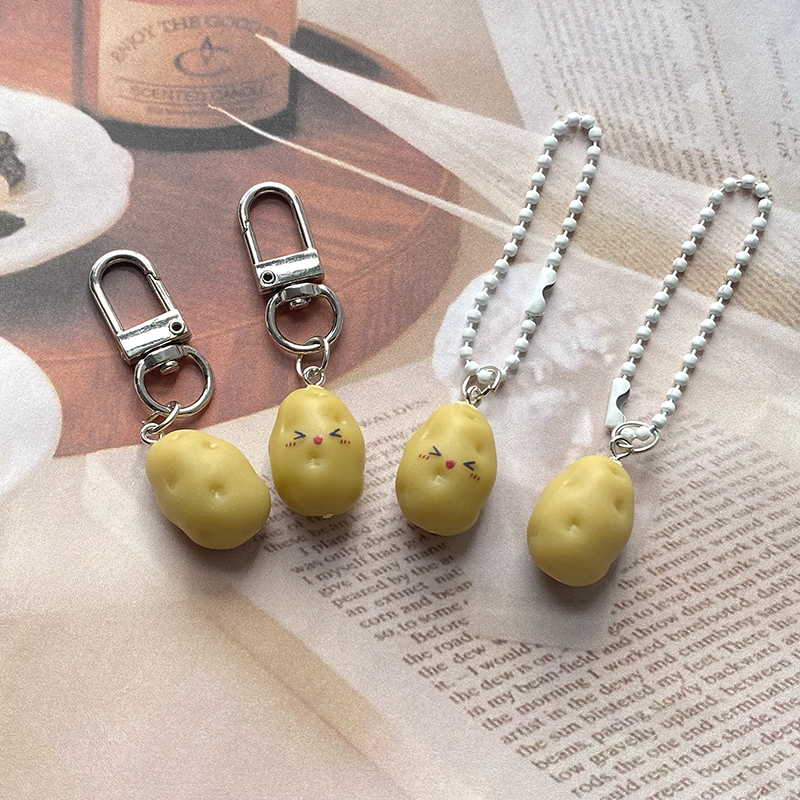 Creative Cute 3D Happy Potato  - Gaming Console Keychain บทวิจารณ์และราคา