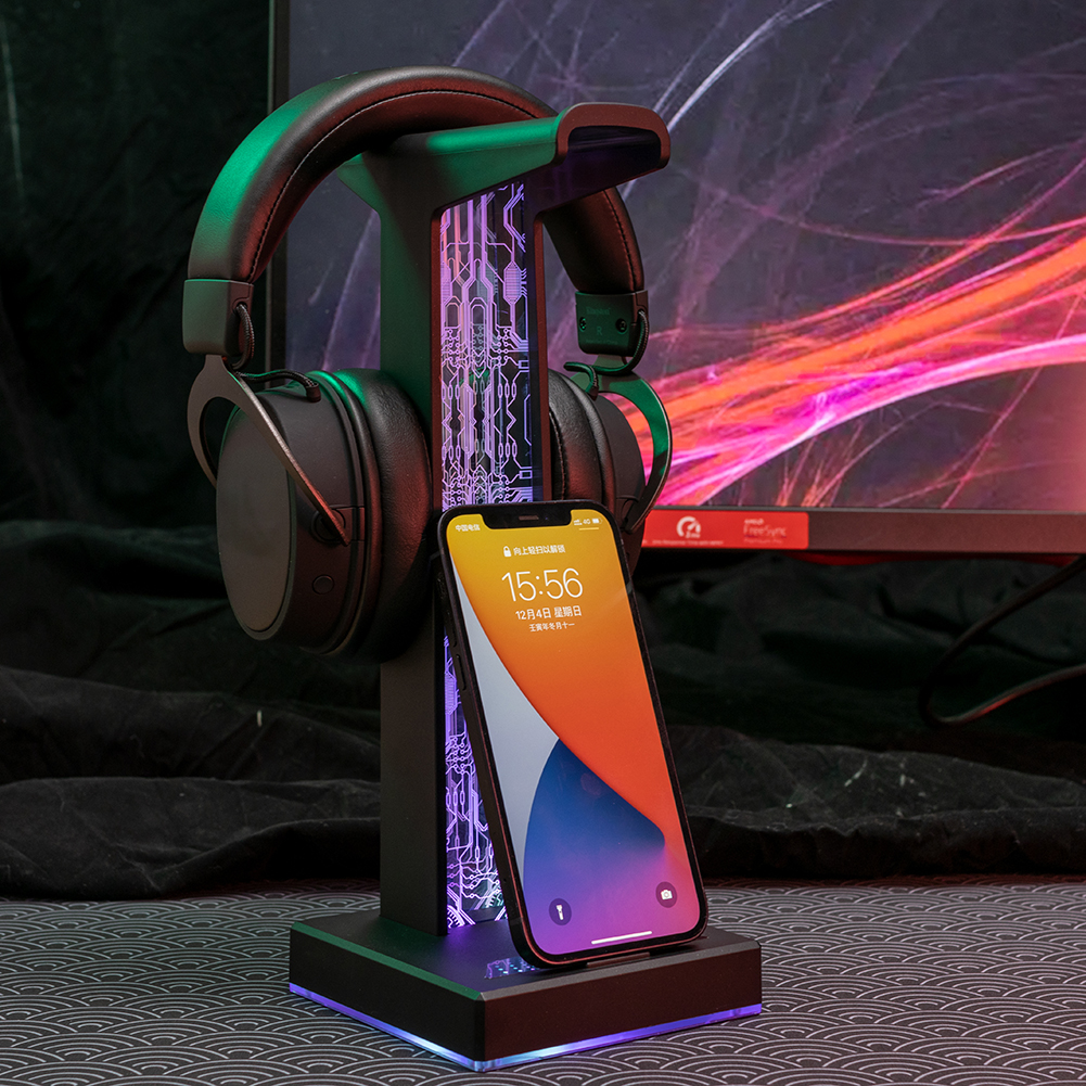RGB Gaming Headphone Stand Dua - Pad Gaming Console บทวิจารณ์และราคา