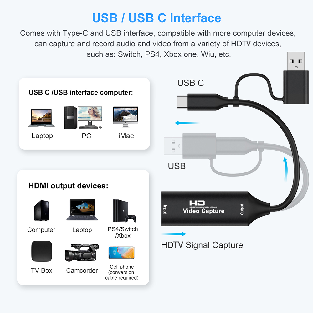 4K HDMI-compatible USB Video C - Pad Gaming Console บทวิจารณ์และราคา